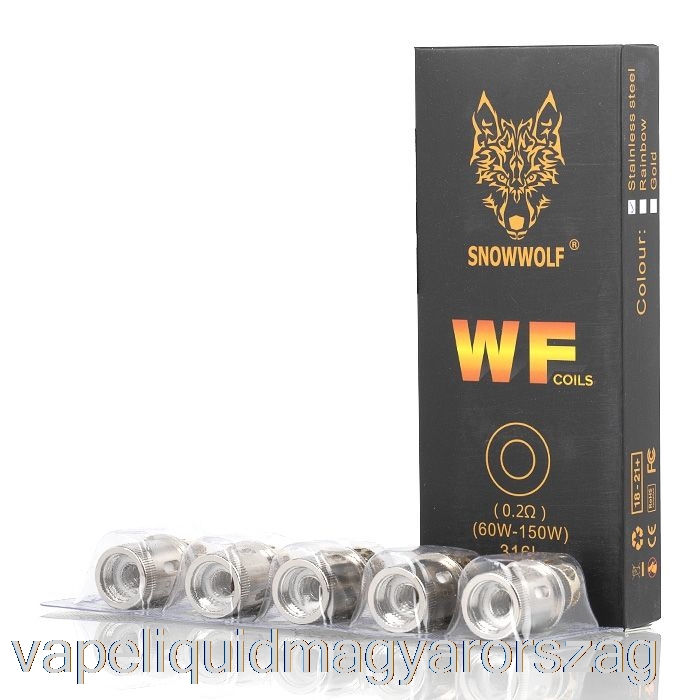 Snowwolf Wolf Wf Cseretekercsek 0,2 Ohm Wf Tekercsek (rozsdamentes Acél) Vape Folyadék